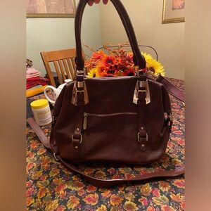 Maroon Charming Charlie’s hand bag